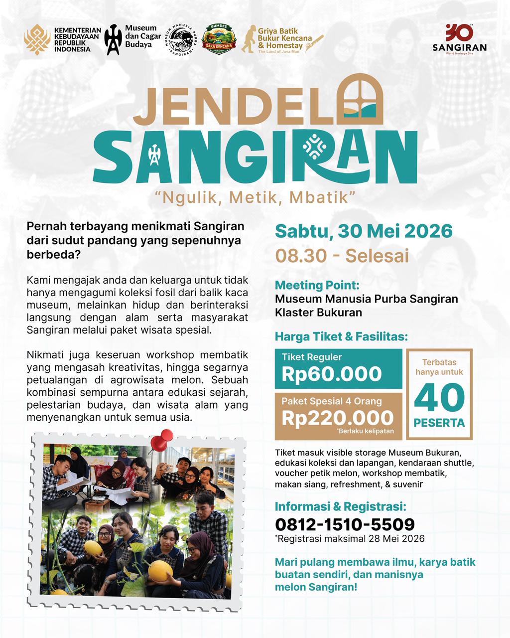 Jendela Sangiran - Detail Program